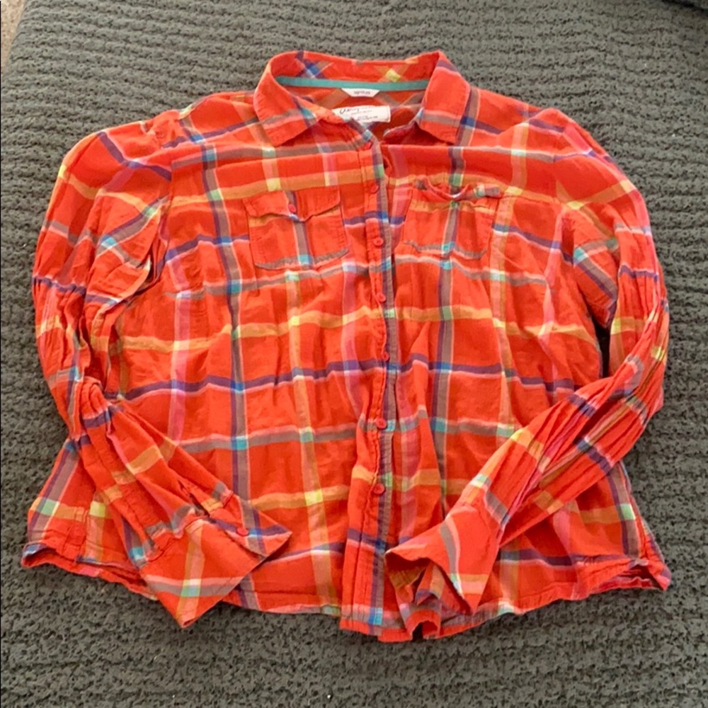Aeropostale plaid button up shirt, size xxl